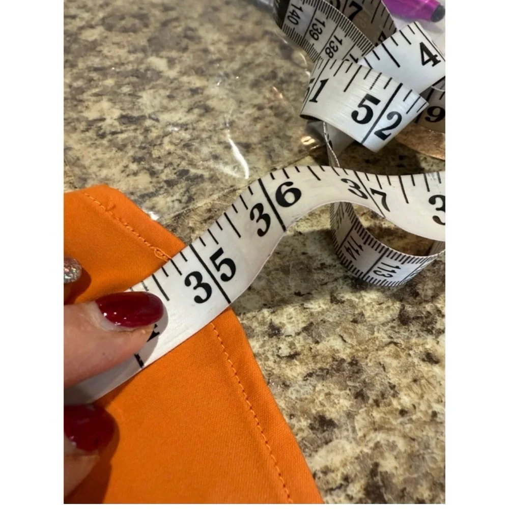H&M Bold Orange Long Sleeve Dress